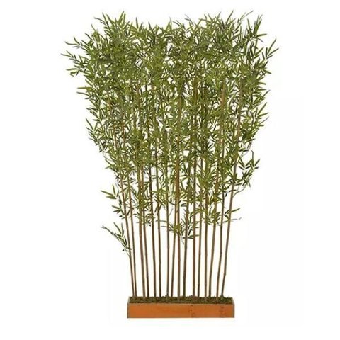 Árvore Artificial Canteiro Bambu Real Toque Verde 1,9m