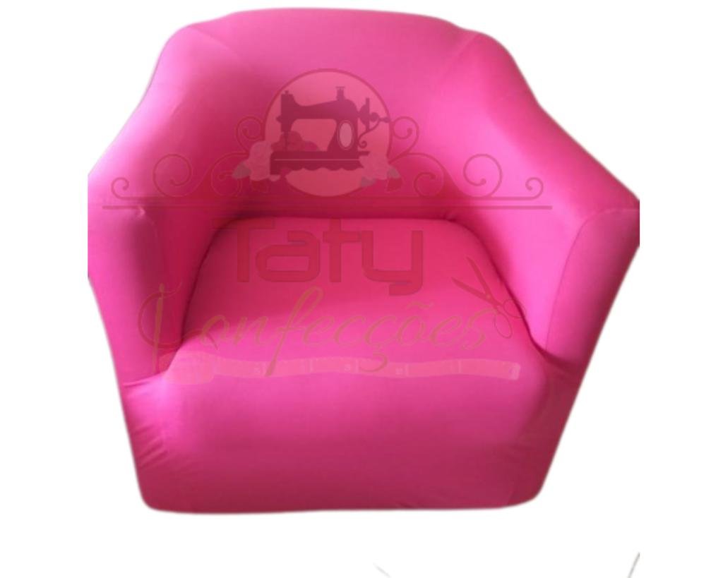 Capa Poltrona Ferradura:rosa Pink