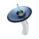 Ver imagem 4 de Cuba de Vidro Oval 46cm Azul + Valvula + Torneira Cascata
