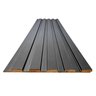 Painel Ripado Compacto 01 Unid. 90x25cm Larg. Talatto Painéis Preto Tx - 1
