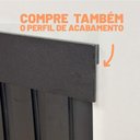 Ver imagem 3 de Painel Ripado Compacto 01 Unid. 90x25cm Larg. Talatto Painéis Preto Tx