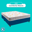Ver imagem 4 de Colchão Casal D20 + Box Azul - D20 Inducol