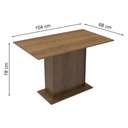 Ver imagem 2 de Mesa de Jantar Madesa com Tampo de Madeira 5329 Rustic