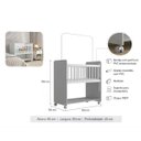 Ver imagem 3 de Mini Berço Outside com Rodinhas e Suporte para Mosquiteiro Cor:branco
