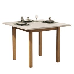 Mesa de Jantar 80x80 até 4 Lugares Pés em Madeira Maciça Reforçada - 2