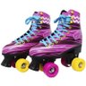 Patins Clássico Tradicional Quad 4 Rodas Roller de Rua Feminino Rosa Tamanho 30 Importway BW-020-R - 4