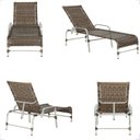 Ver imagem 4 de Espreguiçadeira Regulável em Alumínio para Piscina e Jardim Catar