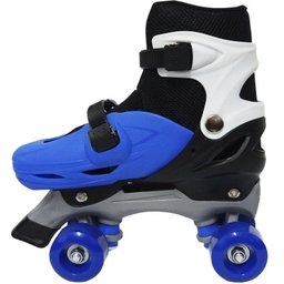 Patins Clássico Quad 4 Rodas Roller de Rua Masculino Azul Tamanho 29 30 31 32 Importway BW-016-AZ - 3