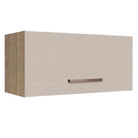 Armário Aéreo 70 Cm 1 Porta Basculante Rustic/crema Agata Madesa