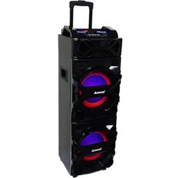 Caixa Som Amplificada Bluetooth 750W Rms Turbo Mp3 Fm USB SD Aux LED Bivolt Amvox Aca 750 - 2