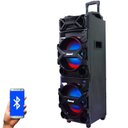 Ver imagem 1 de Caixa Som Amplificada Bluetooth 750W Rms Turbo Mp3 Fm USB SD Aux LED Bivolt Amvox Aca 750