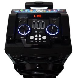 Caixa Som Amplificada Bluetooth 750W Rms Turbo Mp3 Fm USB SD Aux LED Bivolt Amvox Aca 750 - 4