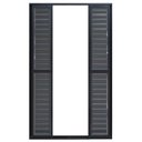 Ver imagem 2 de Porta Balcão de Correr com Veneziana de Alumínio Preto 6 Folhas Hale Esquadrias - 2.10(A) X 1.50(L)