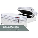 Ver imagem 1 de Cama Box Baú Solteiro: Colchão Molas Castor Pocket Gold Star Magnético + Base CRC Courano White(88x1