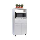 Ver imagem 2 de Armário Multiuso Luna 2 Portas 1 Gaveta MDP 60cm Branco
