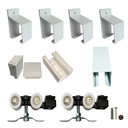 Ver mais imagens de Kit p/ Porta Correr Trilho Alumínio 35x35 3,50m Branco - RDA-4 - KT-740.35