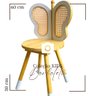 Cadeira de Borboleta Branca com Palha Indiana Mod 3 Kids - 2