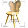 Cadeira de Borboleta com Palha Indiana Mod 3 Kids Branca - 2