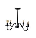 Ver imagem 2 de Luminária Lustre Teto Tubo Ferro 4 Bocas Rustico e Moderno