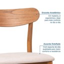 Ver imagem 5 de Kit 6 Cadeiras Madeira Maciça Laminadas Ceci CabeCasa MadeiraOriginals Marrom/Off White