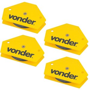 Esquadro Magnético para Soldador 10 KG Combo c/ 4 Peças VONDER
