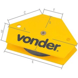 Esquadro Magnético para Soldador 10 KG Combo c/ 4 Peças VONDER - 2