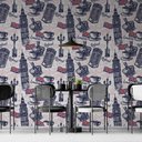 Ver imagem 2 de Papel de Parede Casual Londres Comida Gh Papel de Parede 2,5m