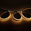 Ver imagem 3 de Fita Led Pro Cob 9w Taschibra 320 Leds por Metro 5m 12v Ip20 Luz Amarela