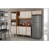 Cozinha Completa 4 Peças - Agata Soft-Carvalho/Off White - CHF Móveis - 1