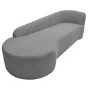 Ver imagem 6 de Recamier Curvo Orgânico 180cm 3 Lugares Lado Esquerdo para Sala de Estar Bouclé Paris