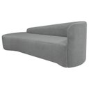 Ver imagem 4 de Recamier Curvo Orgânico 180cm 3 Lugares Lado Esquerdo para Sala de Estar Bouclé Paris