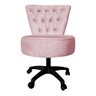 Kit Maca Estética Capitonê com Mocho e Escadinha Slk Decor Reta Rosa Claro - 3