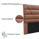 Ver imagem 7 de Cabeceira Para Cama Box Solteiro La Italiana 90cm Veludo - SSX Multicoisas Spezzia Cobre