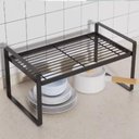 Ver imagem 3 de Estante Organizadora Multiuso de Metal com 3 Níveis Prateleira Compacta para Cozinha, Banheiro e