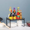 Ver imagem 5 de Estante Organizadora Multiuso de Metal com 3 Níveis Prateleira Compacta para Cozinha, Banheiro e