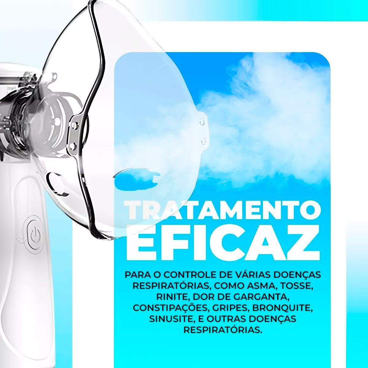 Inalador Nebulizador Portátil sem Fio Recarregável Premium - 7