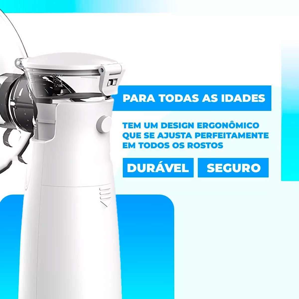 Inalador Nebulizador Portátil sem Fio Recarregável Premium - 9