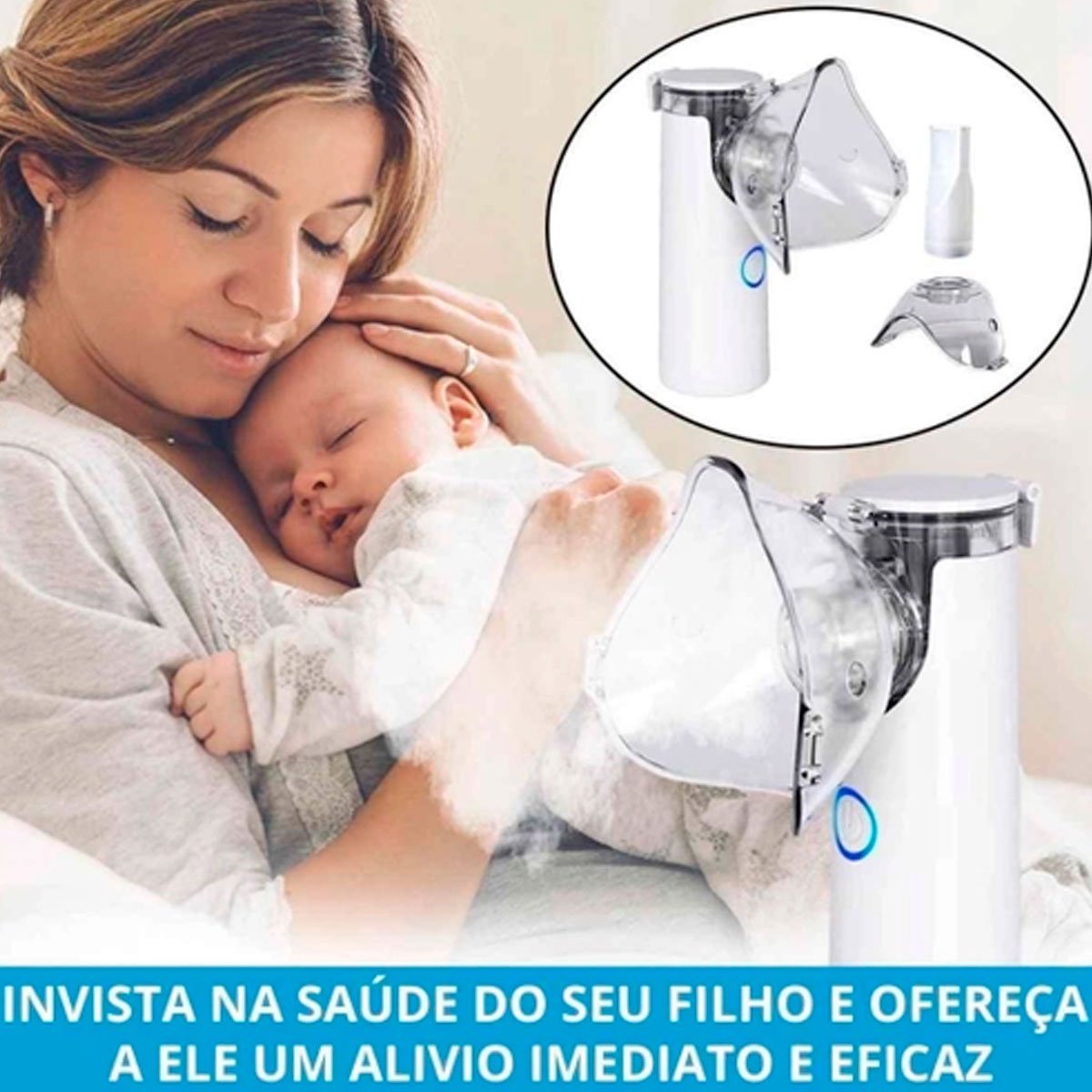 Inalador Nebulizador Portátil sem Fio Recarregável Premium - 2