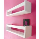 Ver imagem 2 de Kit de Nicho de Parede Porta Livro Pelúcia bonecos Para Quarto de Bebê Estante Livreiro Infantil 55
