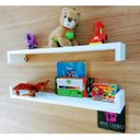 Ver imagem 3 de Kit de Nicho de Parede Porta Livro Pelúcia bonecos Para Quarto de Bebê Estante Livreiro Infantil 55