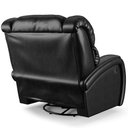 Ver imagem 7 de Poltrona do Papai Sala de Cinema Reclinável Kylie Glider Manual Giratória Massagem USB PU Preto Bril