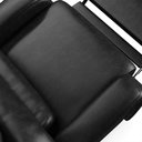 Ver mais imagens de Poltrona do Papai Sala de Cinema Reclinável Kylie Glider Manual Giratória Massagem USB PU Preto Bril
