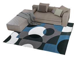 Tapete para Sala ou Quarto 2.00m x 1.50m Belga Antiderrapante:03 Azul - 1