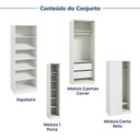 Ver imagem 7 de Guarda-Roupa Planejado de Canto Linear 4 Peças 6 Portas Orion CabeCasa MadeiraOriginals Bege/Aveia/Linho