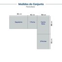 Ver imagem 5 de Guarda-Roupa Planejado de Canto Linear 4 Peças 6 Portas Orion CabeCasa MadeiraOriginals Bege/Aveia/Linho