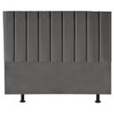 Ver imagem 1 de Cabeceira Cama Box King Estofada Carla 195cm Suede:cinza Escuro