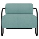Ver imagem 5 de Poltrona Decorativa para Sala Industrial Kit 2 Kira K04 Bouclê Azul - Mpozenato