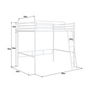 Ver imagem 3 de Beliche Suspenso de Ferro Casal Nick:branco