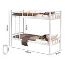 Ver imagem 2 de Beliche Aço Tubolar, 2 Pessoas Colchão de 0,78