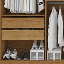 Ver imagem 7 de Guarda-roupa Coliseu com Espelho 6 Portas 4 Gavetas Salleto Cinamomo/off White